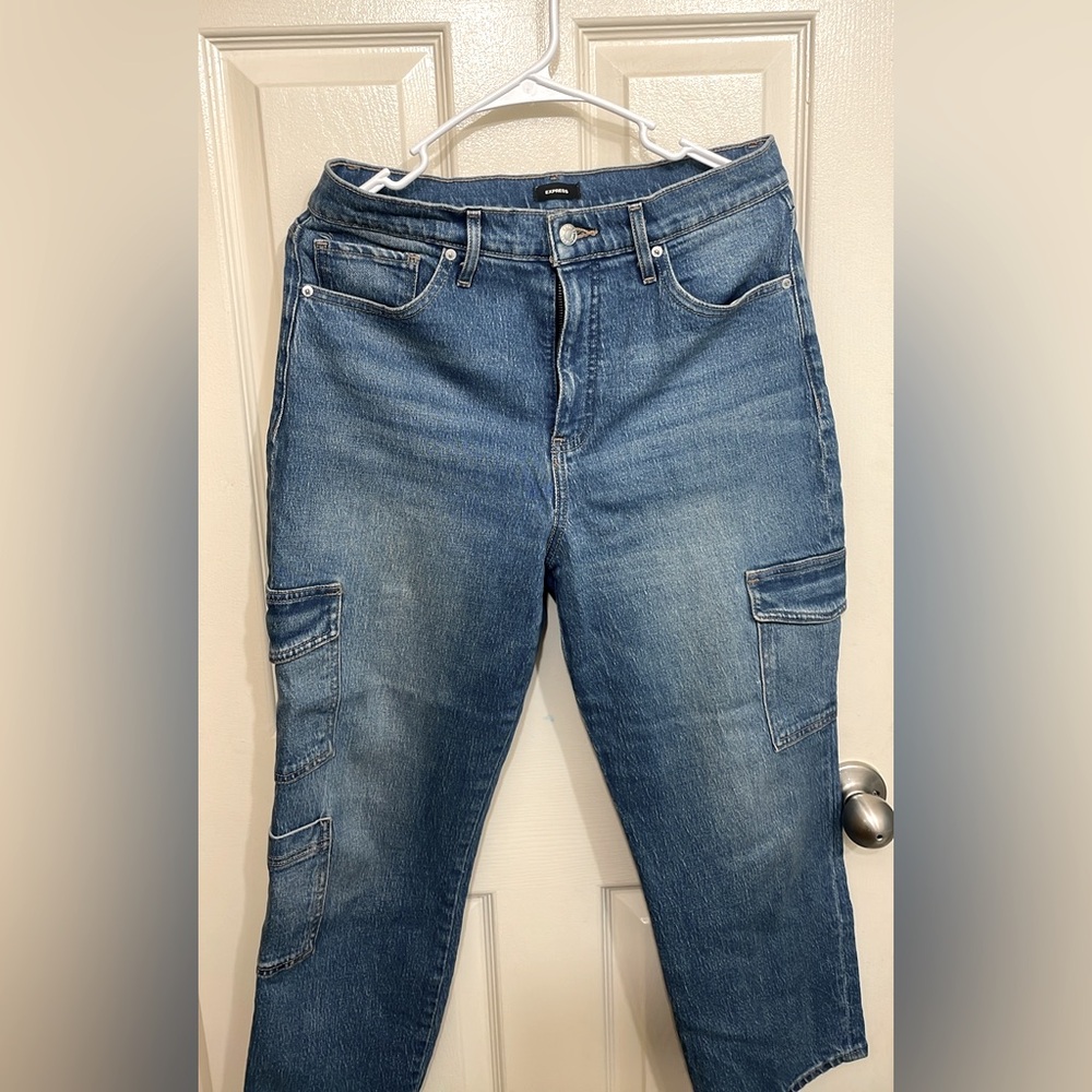 Cargo denim jeans express